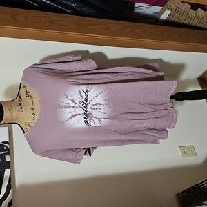 2x purple gratitude tshirt.